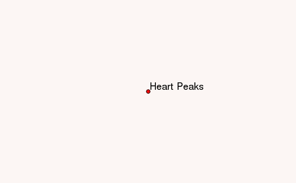Heart Peaks Location Map