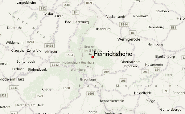 Heinrichshöhe Location Map