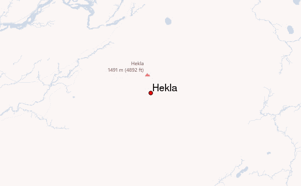 Hekla Location Map
