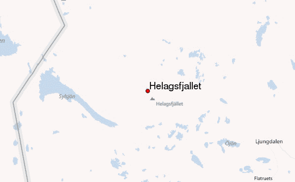 Helagsfjället Location Map