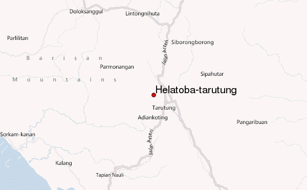 Helatoba-tarutung Location Map