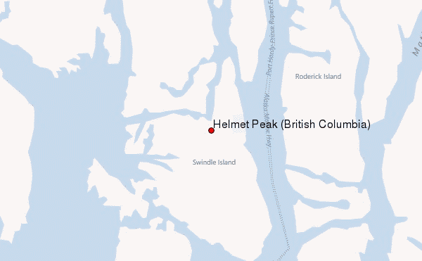 Helmet Peak (British Columbia) Location Map