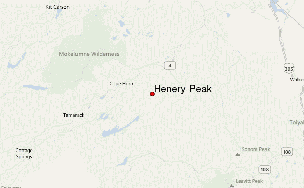 Henery Peak Location Map