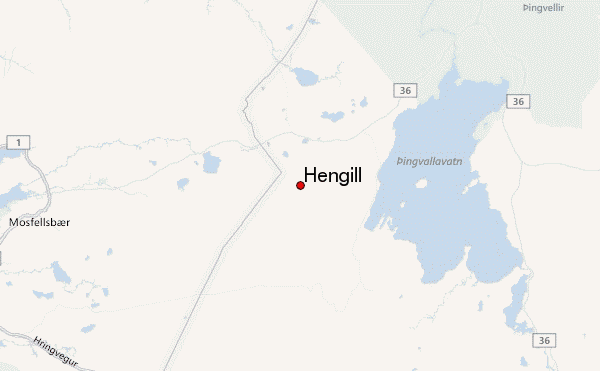 Hengill Location Map