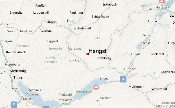 Hengst Location Map