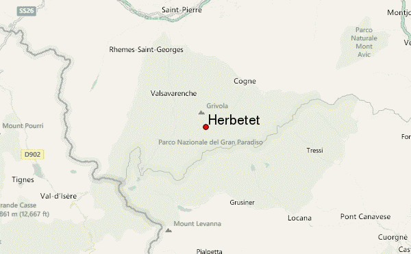 Herbétet Location Map