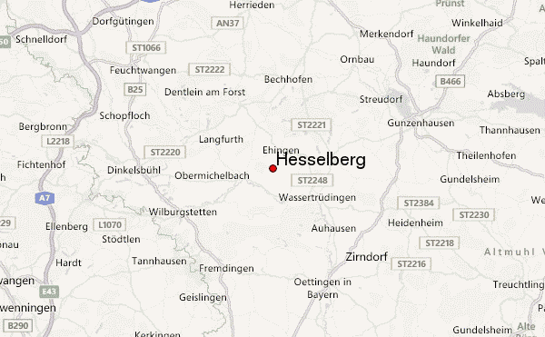Hesselberg Location Map