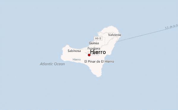 Hierro Location Map