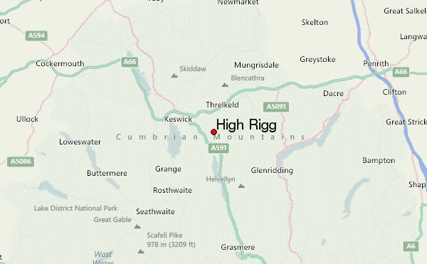 High Rigg Location Map
