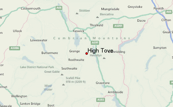 High Tove Location Map