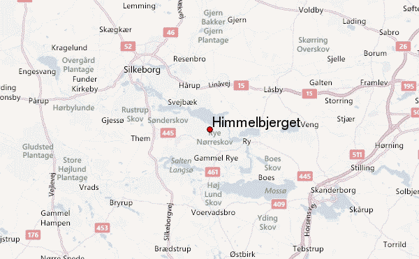 Himmelbjerget Location Map