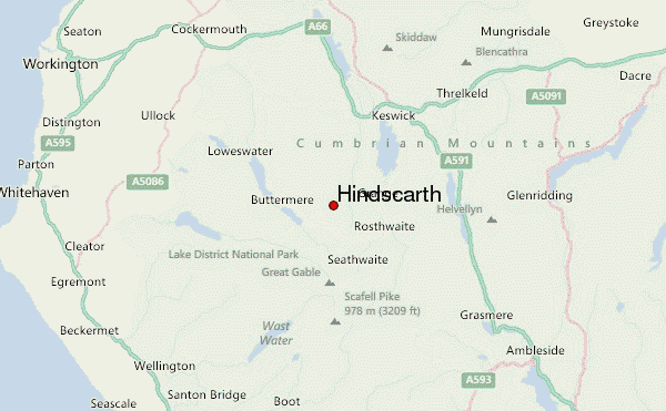 Hindscarth Location Map