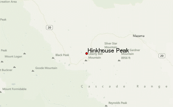 Hinkhouse Peak Location Map