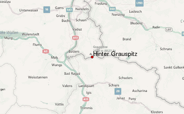 Hinter Grauspitz Location Map