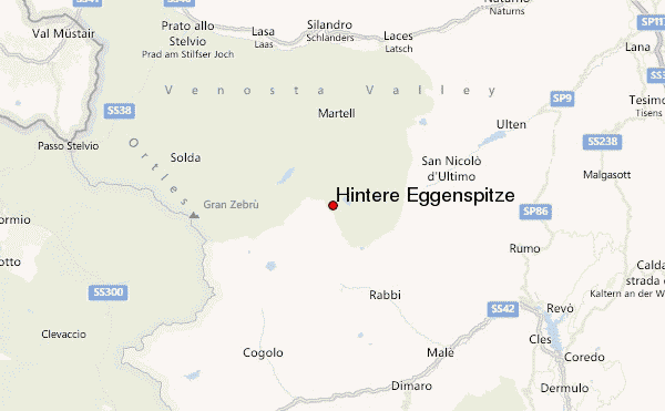 Hintere Eggenspitze Location Map