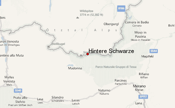 Hintere Schwärze Location Map