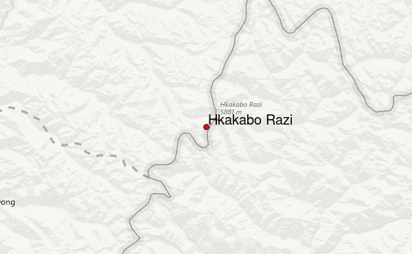 Hkakabo Razi Location Map