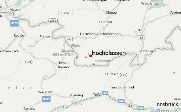 Hochblassen Location Map