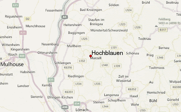 Hochblauen Location Map
