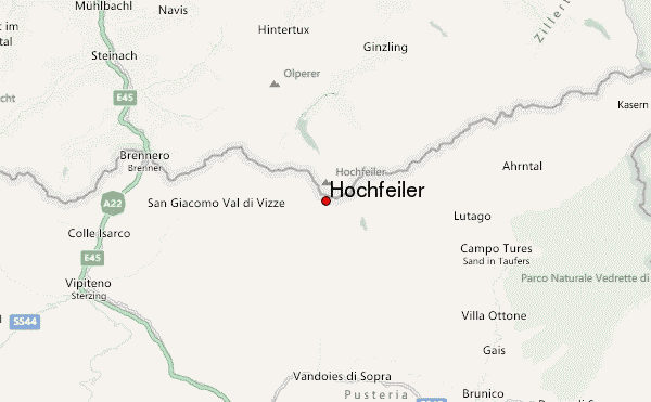 Hochfeiler Location Map
