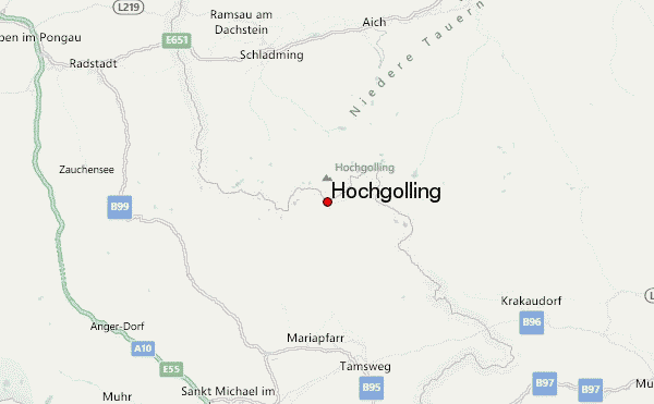 Hochgolling Location Map