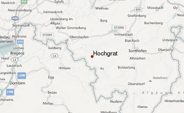 Hochgrat Location Map