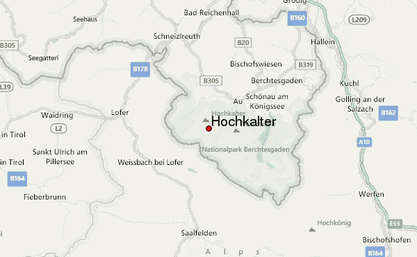 Hochkalter Location Map