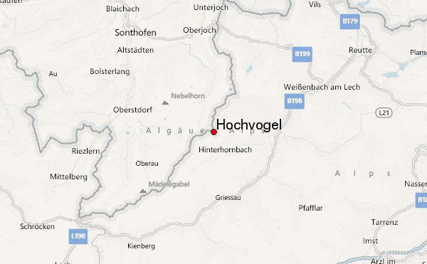 Hochvogel Location Map