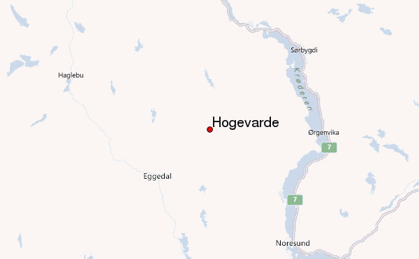 Høgevarde Location Map
