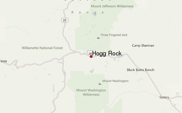 Hogg Rock Location Map