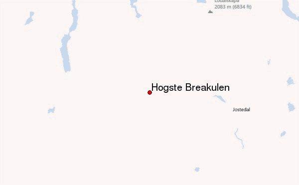 Høgste Breakulen Location Map