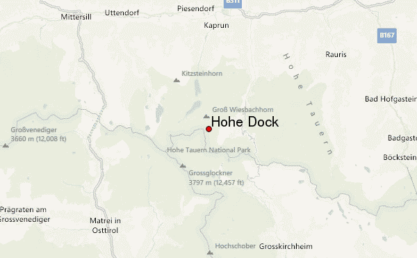 Hohe Dock Location Map