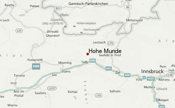 Hohe Munde Location Map