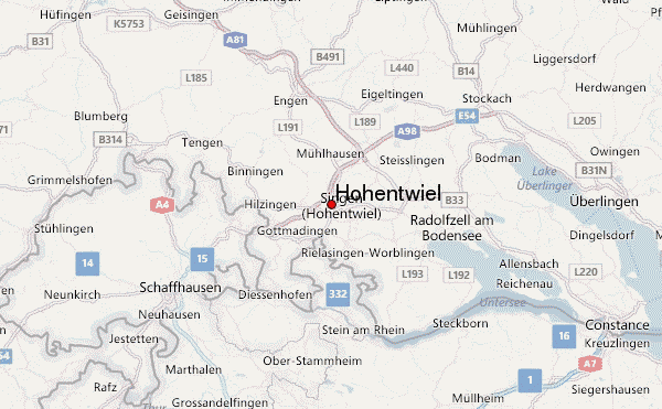 Hohentwiel Location Map