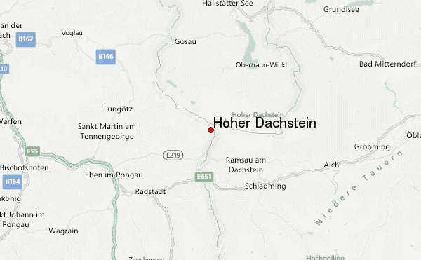 Hoher Dachstein Location Map