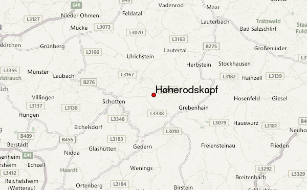 Hoherodskopf Location Map
