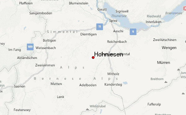 Hohniesen Location Map