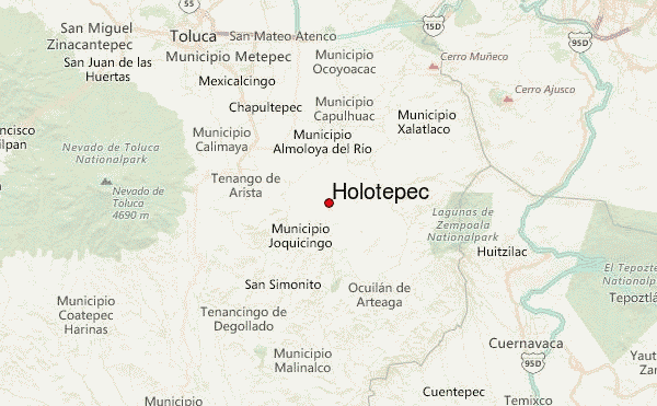 Holotepec Location Map