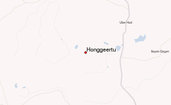 Honggeertu Location Map