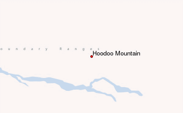 Hoodoo Mountain Location Map