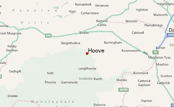 Hoove Location Map