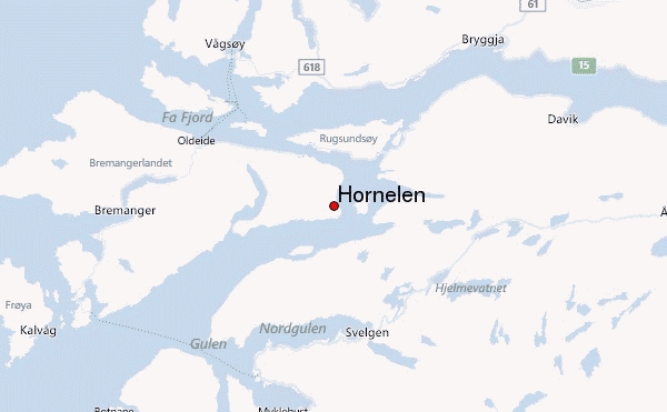 Hornelen Location Map