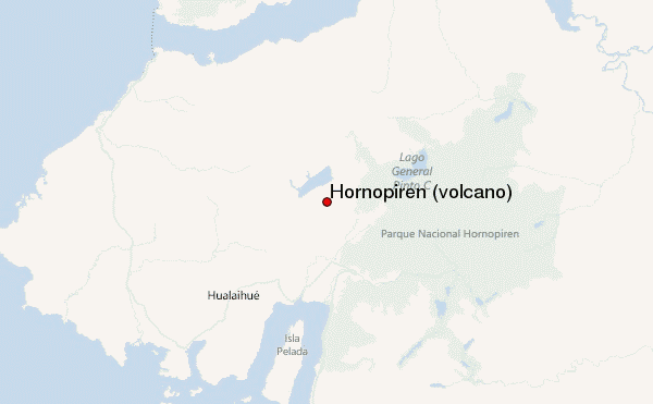 Hornopirén (volcano) Location Map