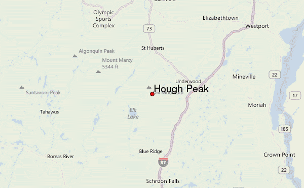 Hough Peak Location Map