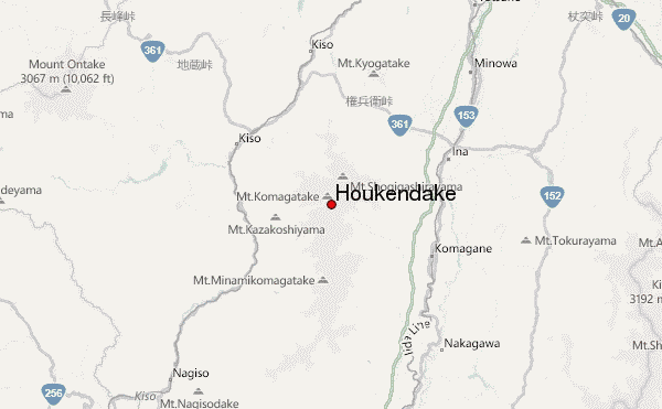 Houkendake Location Map