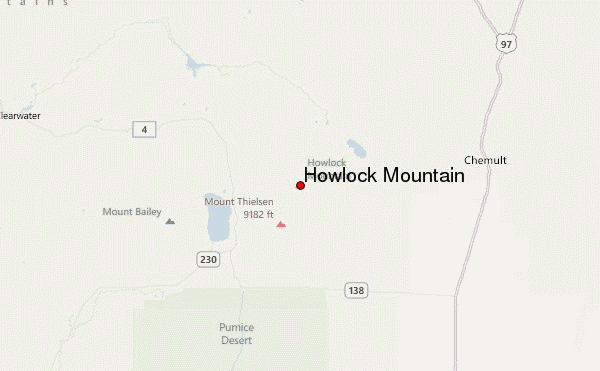 Howlock Mountain Location Map
