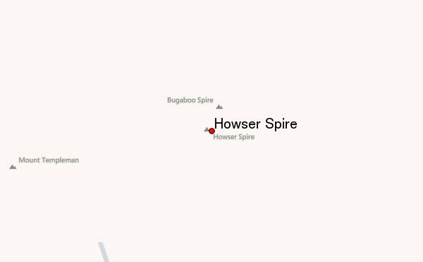 Howser Spire Location Map