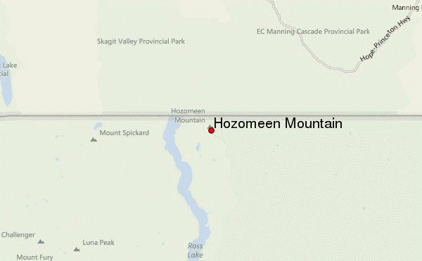 Hozomeen Mountain Location Map