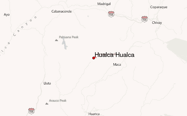 Hualca Hualca Location Map