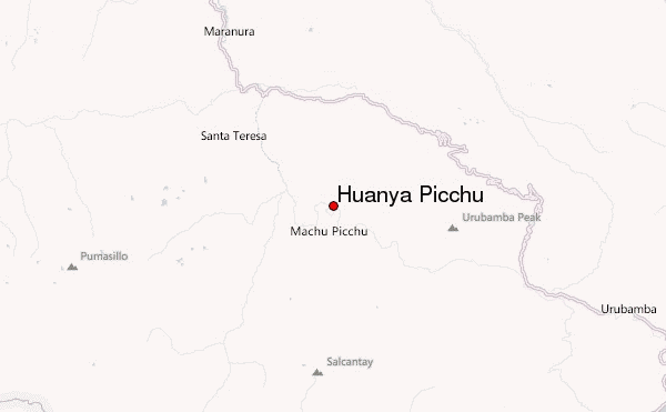 Huanya Picchu Location Map
